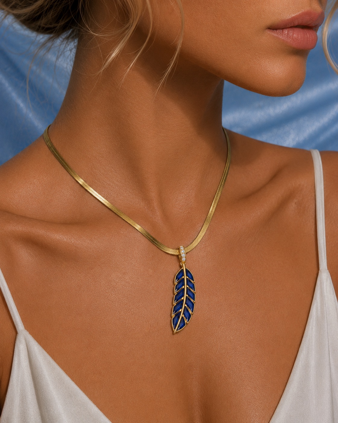 Collana Plume Sapphire