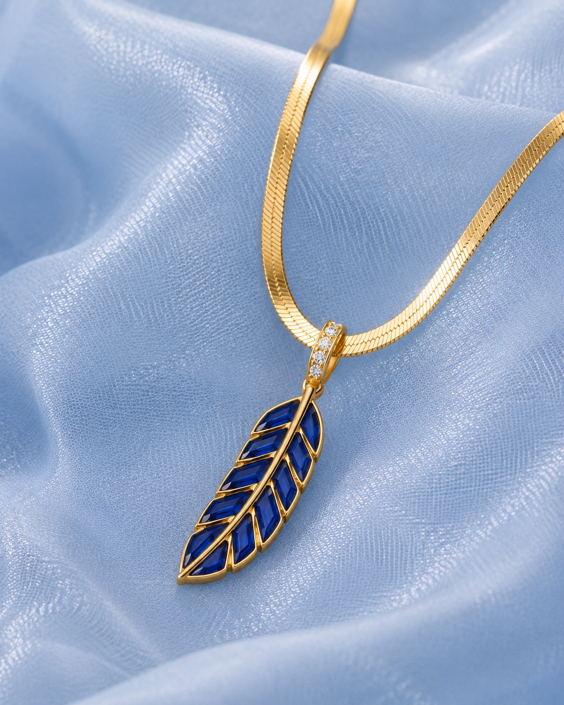 Plume Sapphire Necklace